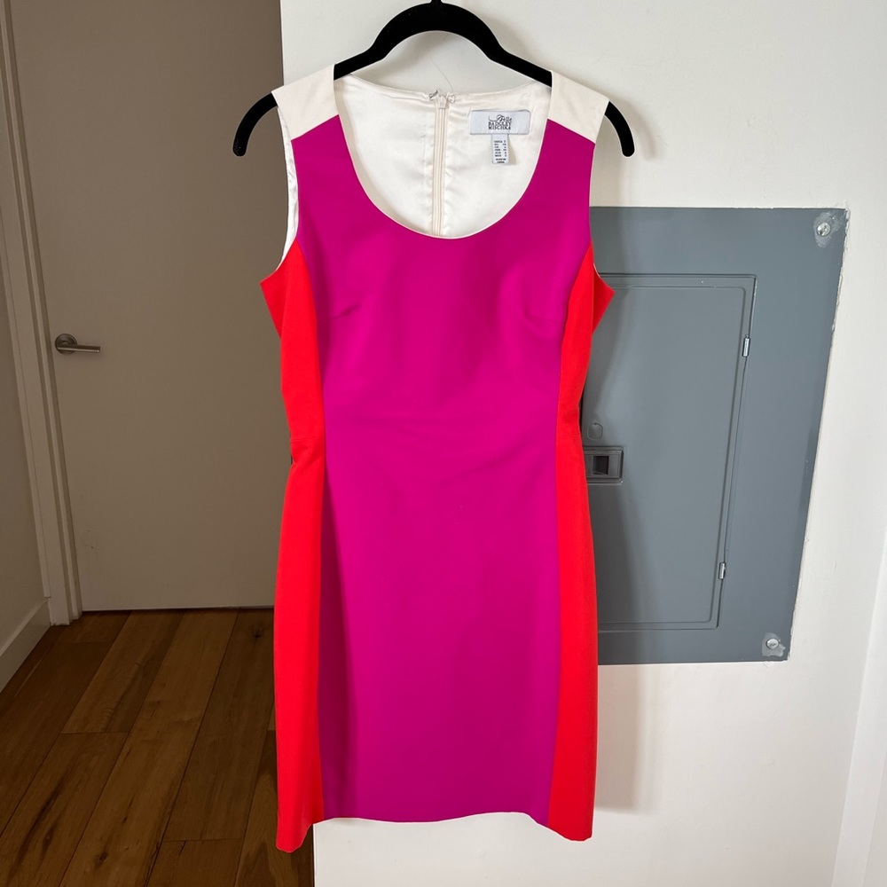 Color block work dress belle Badgley mischka